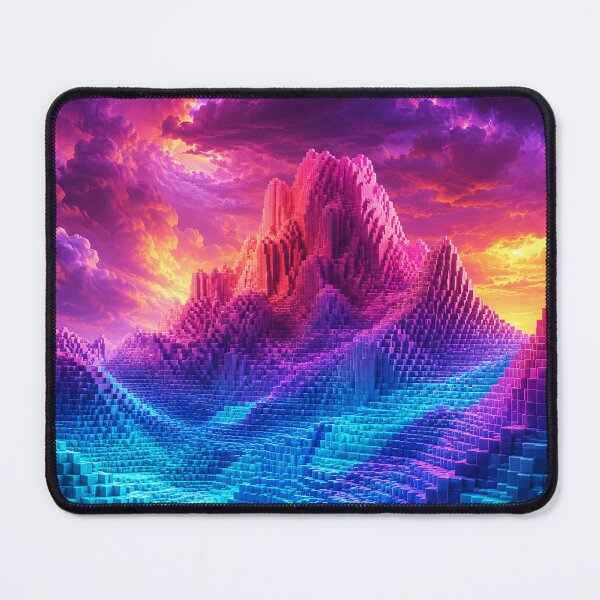 Item preview, nightcall full - Voxel Dreams – Neon Mountain Landscape designed and sold by TrezeTreze.