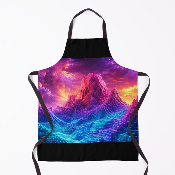 Item preview, nightcall full - Voxel Dreams – Neon Mountain Landscape designed and sold by TrezeTreze.