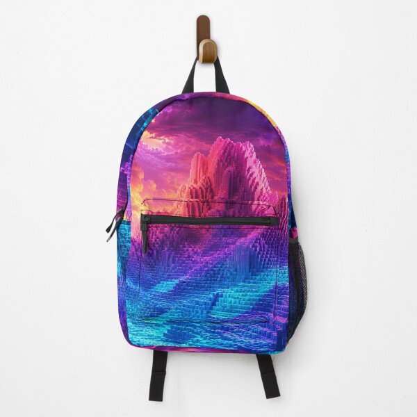 Item preview, nightcall full - Voxel Dreams – Neon Mountain Landscape designed and sold by TrezeTreze.