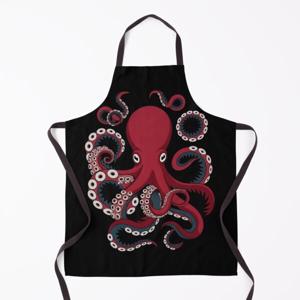 Item preview, Red Octopus Art – Bold Sea Creature Illustration for Ocean and Marine Life Lovers designed and sold by ZyxDes.