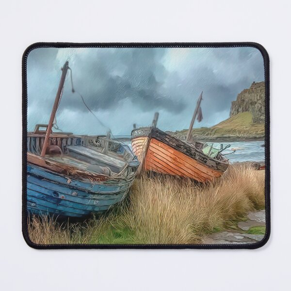 Item preview, Boats at Lindisfarne designed and sold by Brian Tarr.