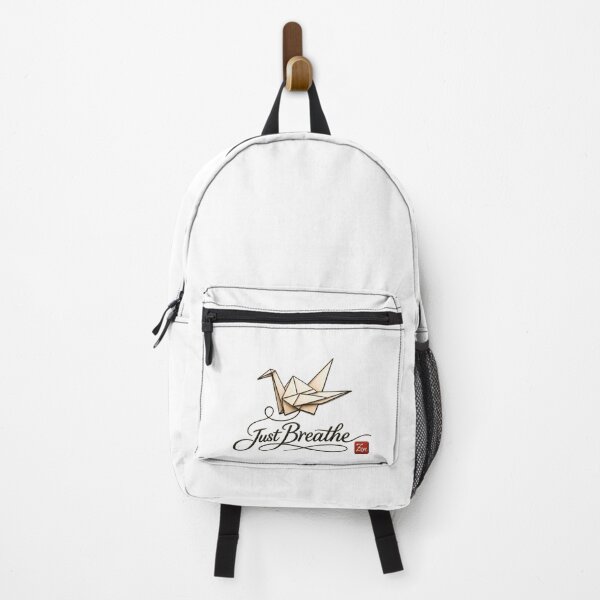 Item preview, Just Breathe Origami Crane | Zen Minimalist Typography | Japanese Inspired Mindfulness & Meditation Design designed and sold by imbreath.