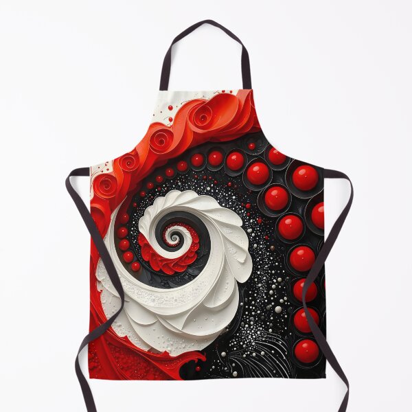 Item preview, Vibrant Spiral of Red and White designed and sold by Vicky Brago-Mitchell®.