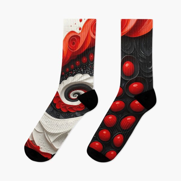 Item preview, Vibrant Spiral of Red and White designed and sold by Vicky Brago-Mitchell®.