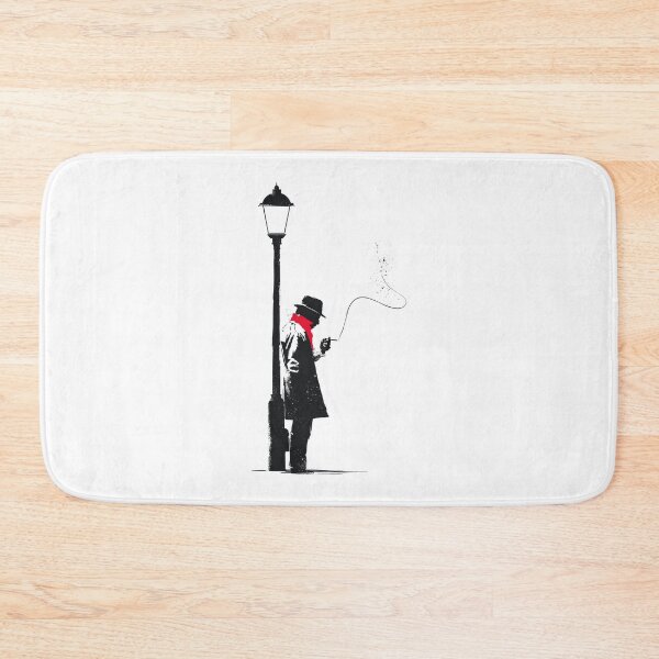 Item preview, Classic Noir Detective Lighting Cigarette Street Ink Poster designed and sold by EdvvinStudios.