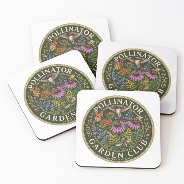 Item preview, Pollinator Garden Club Vintage WildFlower Pollinators Badge designed and sold by PGRprint.