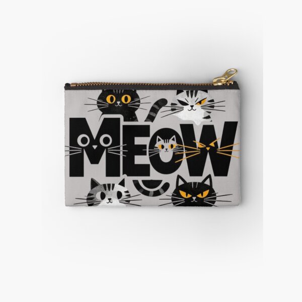 Item preview, Meow Cat Faces | Cute Cat Lover Typography Design designed and sold by RajDeals.