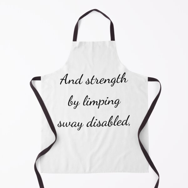 Item preview, “And strength by limping sway disabled,” - handwriting black designed and sold by ariksworld.