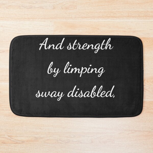 Item preview, “And strength by limping sway disabled,” - handwriting white designed and sold by ariksworld.