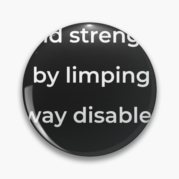 Item preview, “And strength by limping sway disabled,” - print white designed and sold by ariksworld.