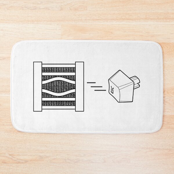 Item preview, Computer ESC Key Escape From Binary Code Prison Tech Support designed and sold by GrandeDuc.