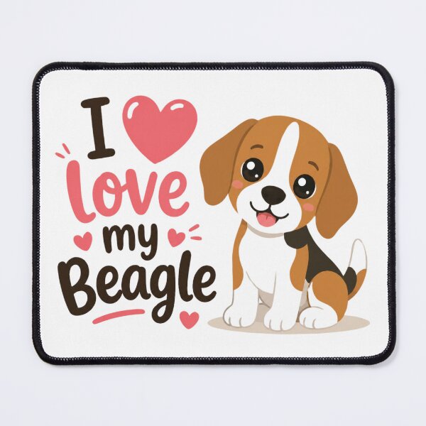 Item preview, I Love My Beagle Cute Dog Lovers Design designed and sold by Cerys-GS.