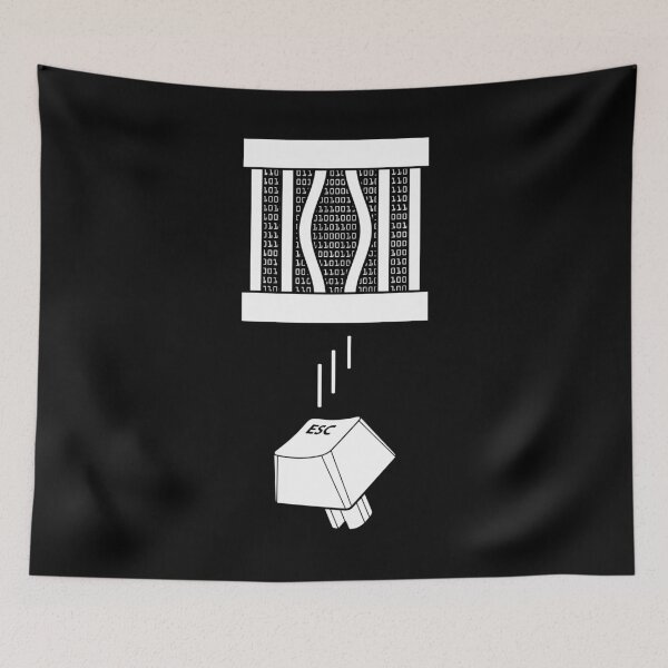 Item preview, Computer ESC Key Escape From Binary Code Prison Tech Support designed and sold by GrandeDuc.