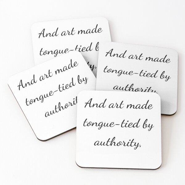 Item preview, “And art made tongue-tied by authority,” - handwriting black designed and sold by ariksworld.