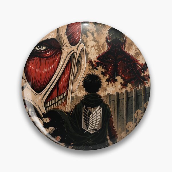 Item preview, Eren and the Colossal Titan designed and sold by PRINTATSTUDIO.