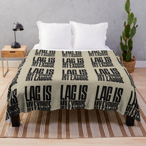 Item preview, Lag Is My Excuse – Gamer Humor Typography designed and sold by ManggaeJM.