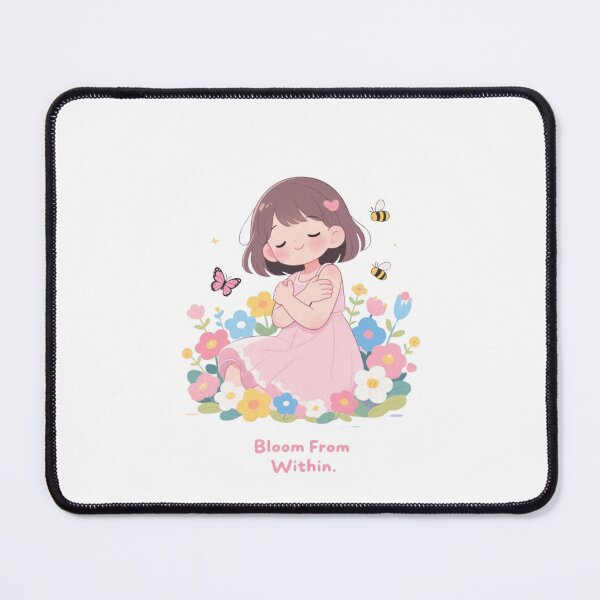 Item preview, Bloom From Within – Cute Kawaii Self Love Floral Girl designed and sold by carestazafeli.