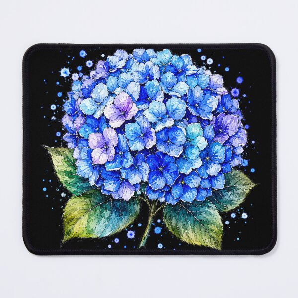 Item preview, Blue Hydrangea Watercolor Art – Elegant Botanical Floral Illustration designed and sold by ColorSplash123.