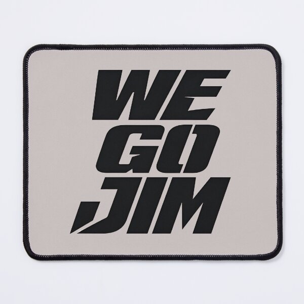 Item preview, We Go Jim – Gym Motivation Typography designed and sold by ManggaeJM.
