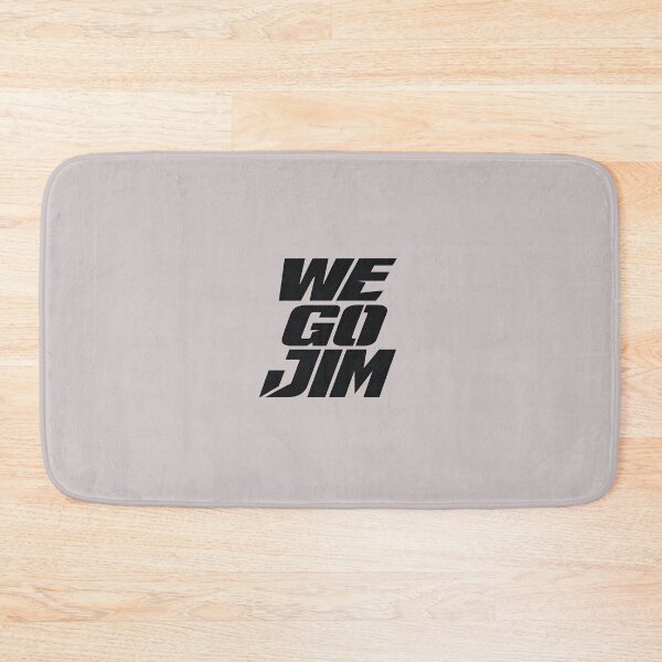 Item preview, We Go Jim – Gym Motivation Typography designed and sold by ManggaeJM.