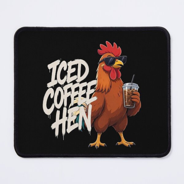 Item preview, Iced Coffee Hen designed and sold by TheEndDesign.