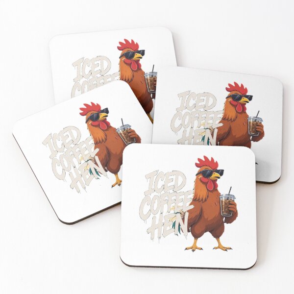 Item preview, Iced Coffee Hen  designed and sold by TheEndDesign.