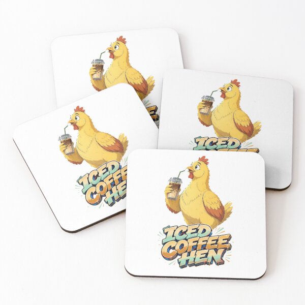 Item preview, Iced Coffee Hen  designed and sold by TheEndDesign.