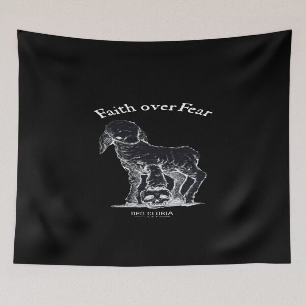 Item preview, Faith Over Fear Lamb Skull  designed and sold by BaddieNz.