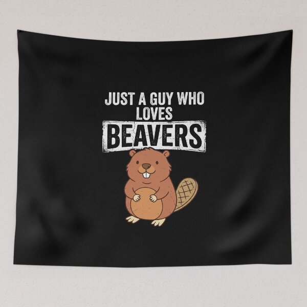Item preview, Just A Guy Who Loves Beavers - Vintage Wildlife Animal designed and sold by dudelinart.