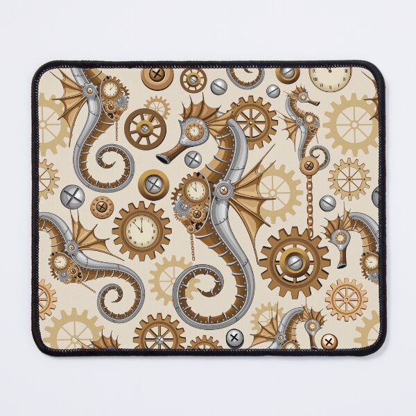 Item preview, Seahorse Clockwork Steampunk Retro Fantasy designed and sold by BluedarkArt.