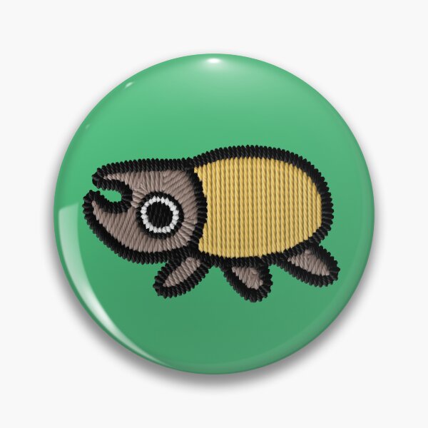 Item preview, Kawaii Hercules Beetle Embroidery Patch Sticker designed and sold by · GAMING SOUL ·.