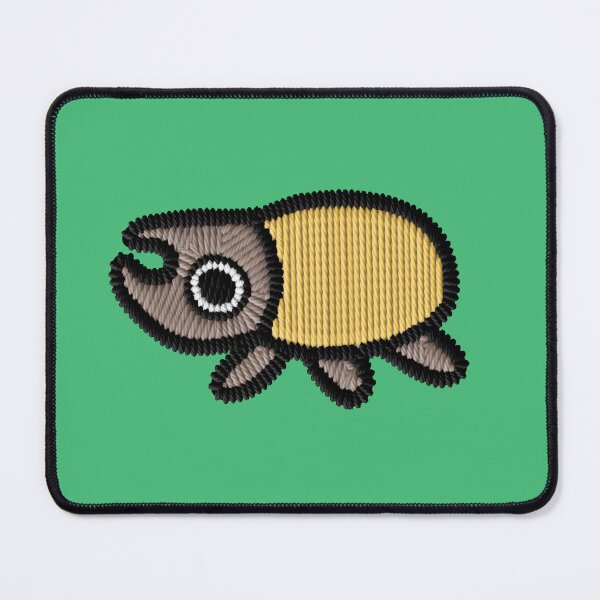 Item preview, Kawaii Hercules Beetle Embroidery Patch Sticker designed and sold by · GAMING SOUL ·.