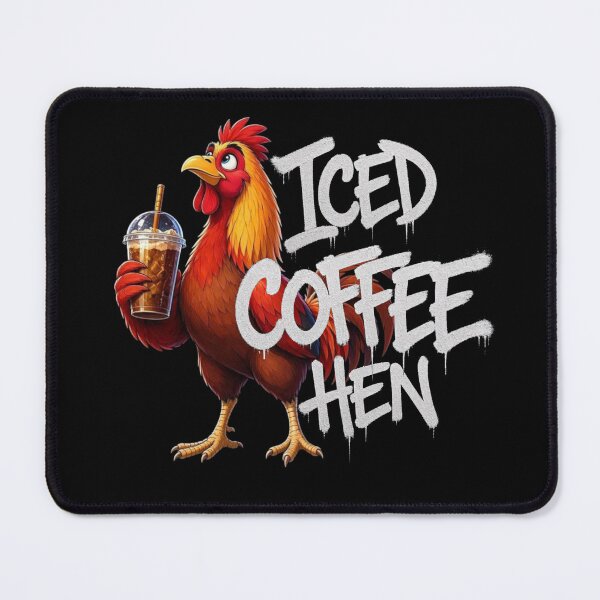 Item preview, Iced Coffee Hen designed and sold by TheEndDesign.