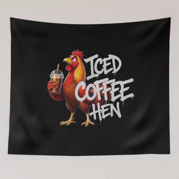 Item preview, Iced Coffee Hen  designed and sold by TheEndDesign.