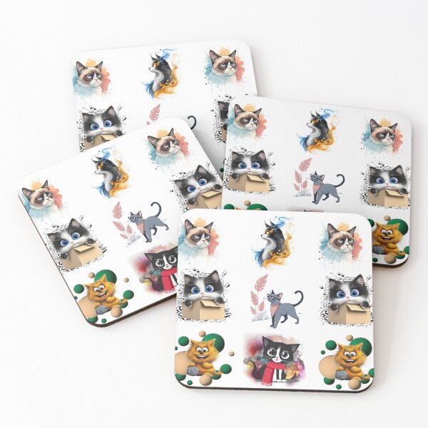 Item preview, Cute Cat Emotions Sticker Sheet designed and sold by Angellacelin.