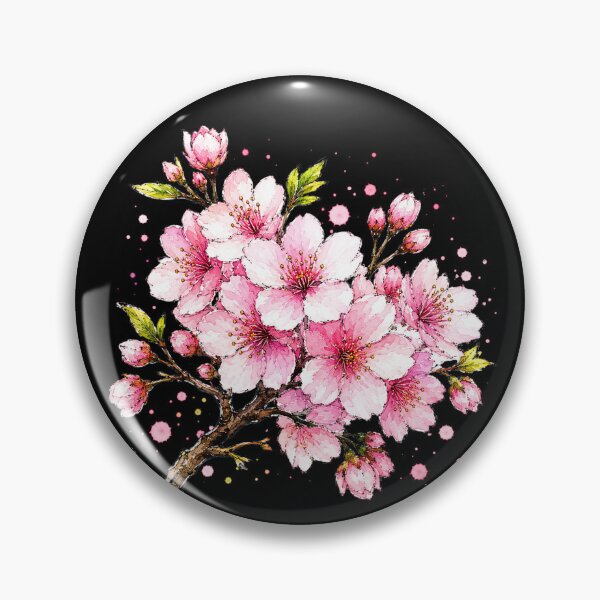 Item preview, Cherry Blossom Watercolor Art – Elegant Botanical Floral Illustration designed and sold by ColorSplash123.