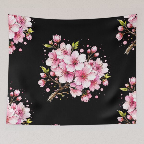 Item preview, Cherry Blossom Watercolor Art – Elegant Botanical Floral Illustration designed and sold by ColorSplash123.