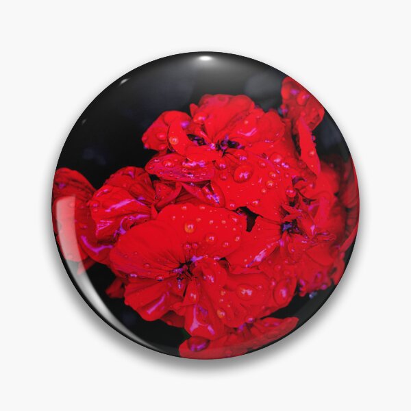 Item preview, Fiery Geranuim - Vivid Rainy Blossom designed and sold by TheScarletLens.
