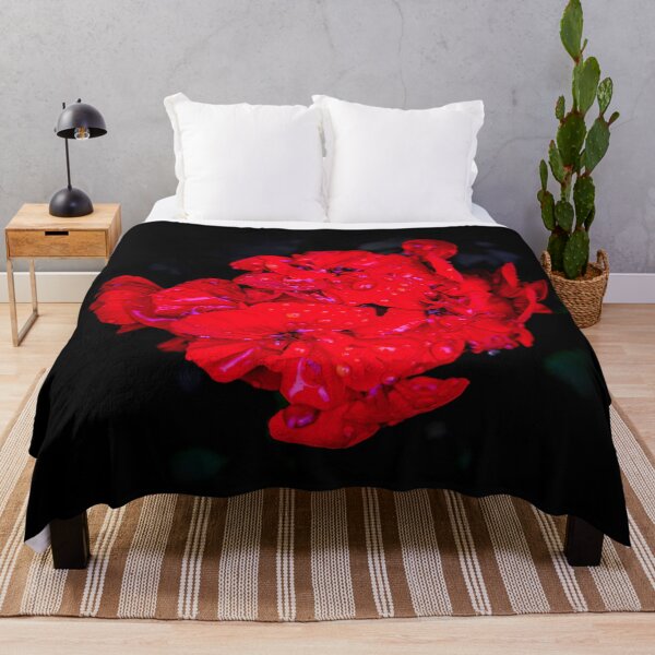 Item preview, Fiery Geranuim - Vivid Rainy Blossom designed and sold by TheScarletLens.