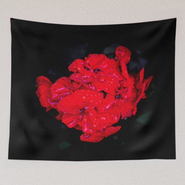 Item preview, Fiery Geranuim - Vivid Rainy Blossom designed and sold by TheScarletLens.