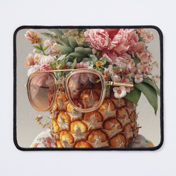 Item preview, Pineapple Tropical Fruits and Flowers designed and sold by Grafititee.