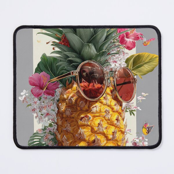 Item preview, Pineapple Tropical Fruits and Flowers designed and sold by Grafititee.