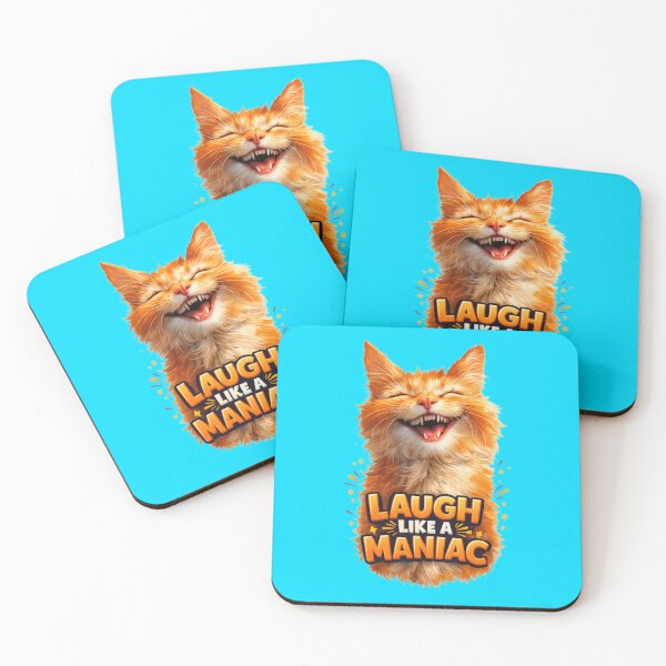 Item preview, Laugh Like a Maniac Funny Orange Cat Shirt designed and sold by IMOBILYARI VibeCore.