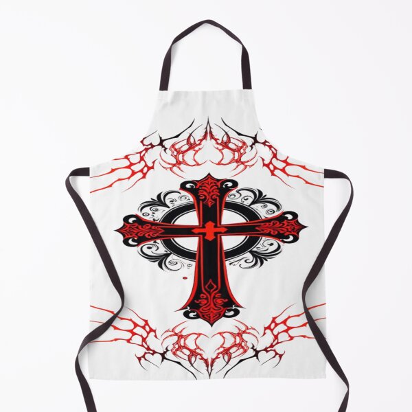 Item preview, Gothic Red Cross Christian Tribal Art designed and sold by BaddieNz.