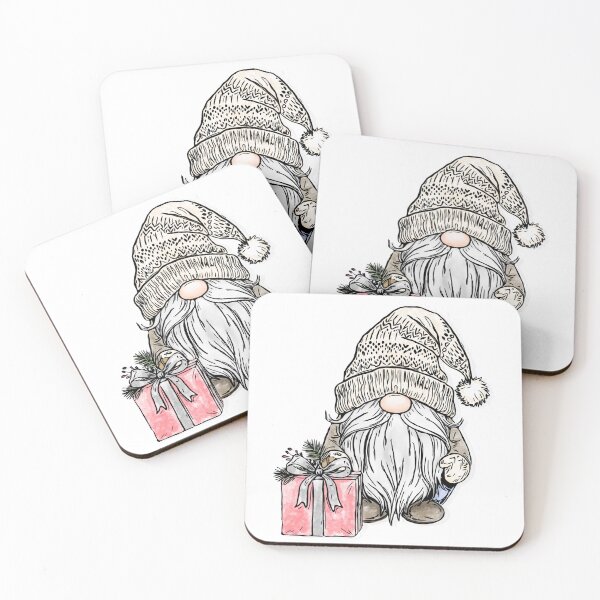 Item preview, Christmas Gnome with Gift designed and sold by CityMouse-Art.