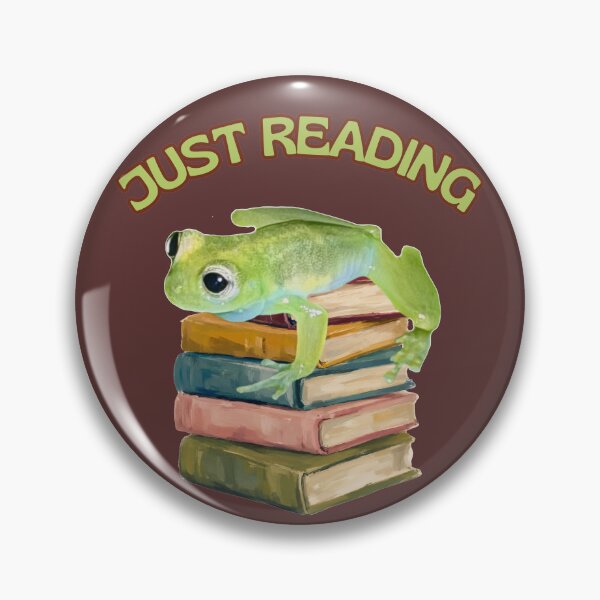 Item preview, Just Reading Frog Vintage Bookworm designed and sold by PaniKulka.