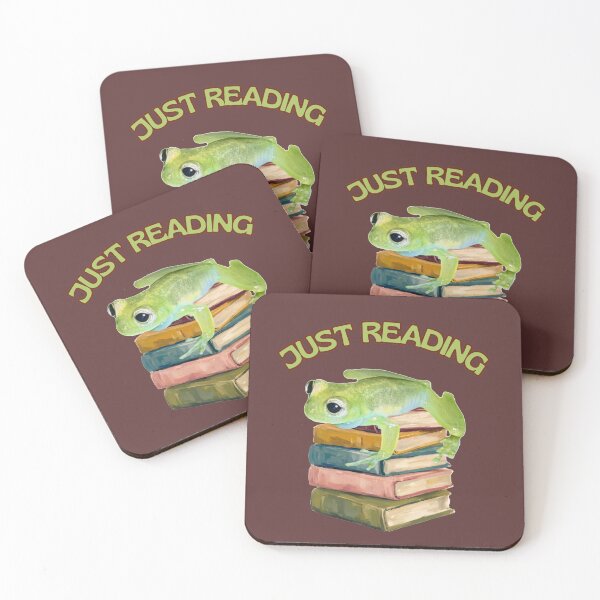 Item preview, Just Reading Frog Vintage Bookworm designed and sold by PaniKulka.