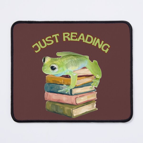 Item preview, Just Reading Frog Vintage Bookworm designed and sold by PaniKulka.