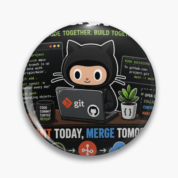 Item preview, Git & GitHub – Commit Today, Merge Tomorrow designed and sold by Kushwaha18.