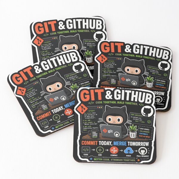 Artikelvorschau, Git & GitHub – Heute committen, morgen mergen. entworfen und verkauft von Kushwaha18.